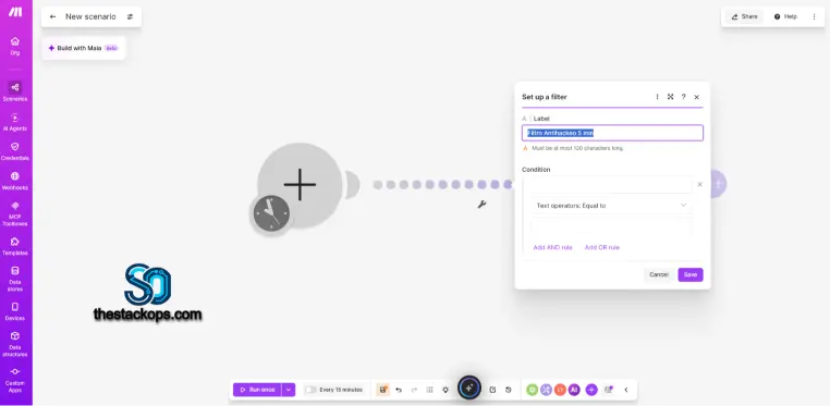 Filtro condicional en Make para verificar marcas de tiempo y asegurar tus webhooks